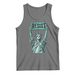 Statue of Liberty Resist Tank Top Retro TS02 Black Heather Print Your Wear