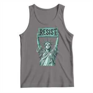 Statue of Liberty Resist Tank Top Retro TS02 Deep Heather Print Your Wear