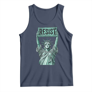 Statue of Liberty Resist Tank Top Retro TS02 Navy Print Your Wear