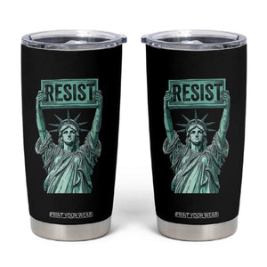 Statue of Liberty Resist Tumbler Cup Retro TS02 Black Print Your Wear