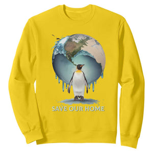 Earth Day Sweatshirt Animal Wildlife Conservation Penguin Save Our Home Earth Day TS02 Daisy Printyourwear