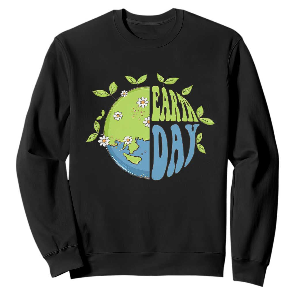 Earth Day Sweatshirt Earth Day Raise Environmental Crisis Awareness Go Planet TS02 Black Printyourwear