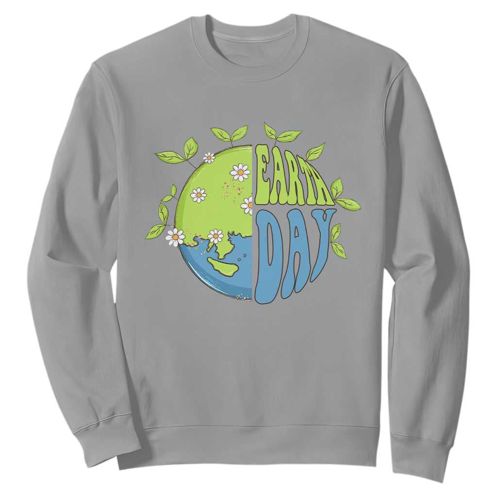 Earth Day Sweatshirt Earth Day Raise Environmental Crisis Awareness Go Planet TS02 Sport Gray Printyourwear