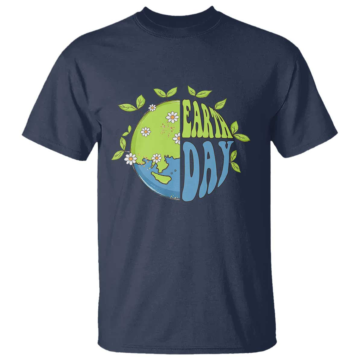 Earth Day T Shirt Earth Day Raise Environmental Crisis Awareness Go Planet TS02 Navy Printyourwear