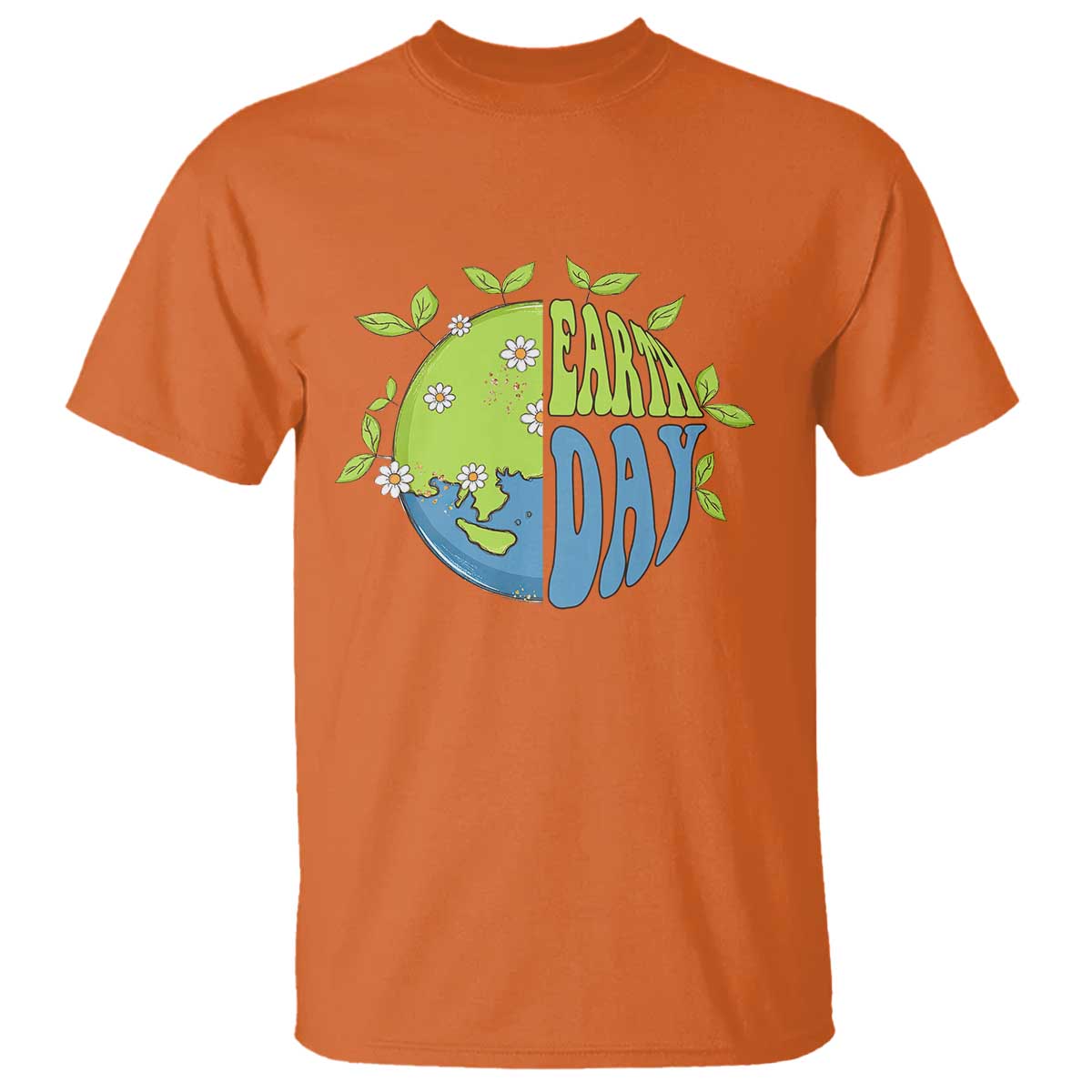 Earth Day T Shirt Earth Day Raise Environmental Crisis Awareness Go Planet TS02 Orange Printyourwear