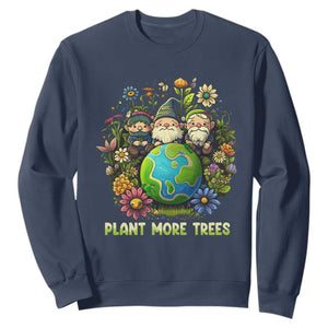 Earth Day Sweatshirt Plant More Trees Go Green Go Planet Happy Earth Day Gnomes TS02 Navy Printyourwear