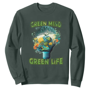 Earth Day Sweatshirt Earth Day Environmental Crisis Go Planet Go Green Earth TS02 Dark Forest Green Printyourwear