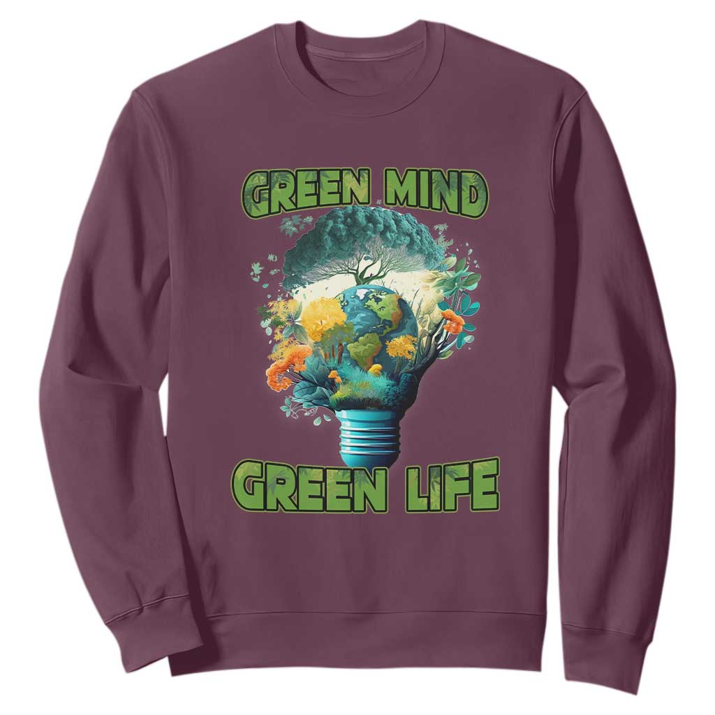 Earth Day Sweatshirt Earth Day Environmental Crisis Go Planet Go Green Earth TS02 Maroon Printyourwear