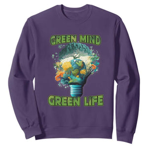 Earth Day Sweatshirt Earth Day Environmental Crisis Go Planet Go Green Earth TS02 Purple Printyourwear