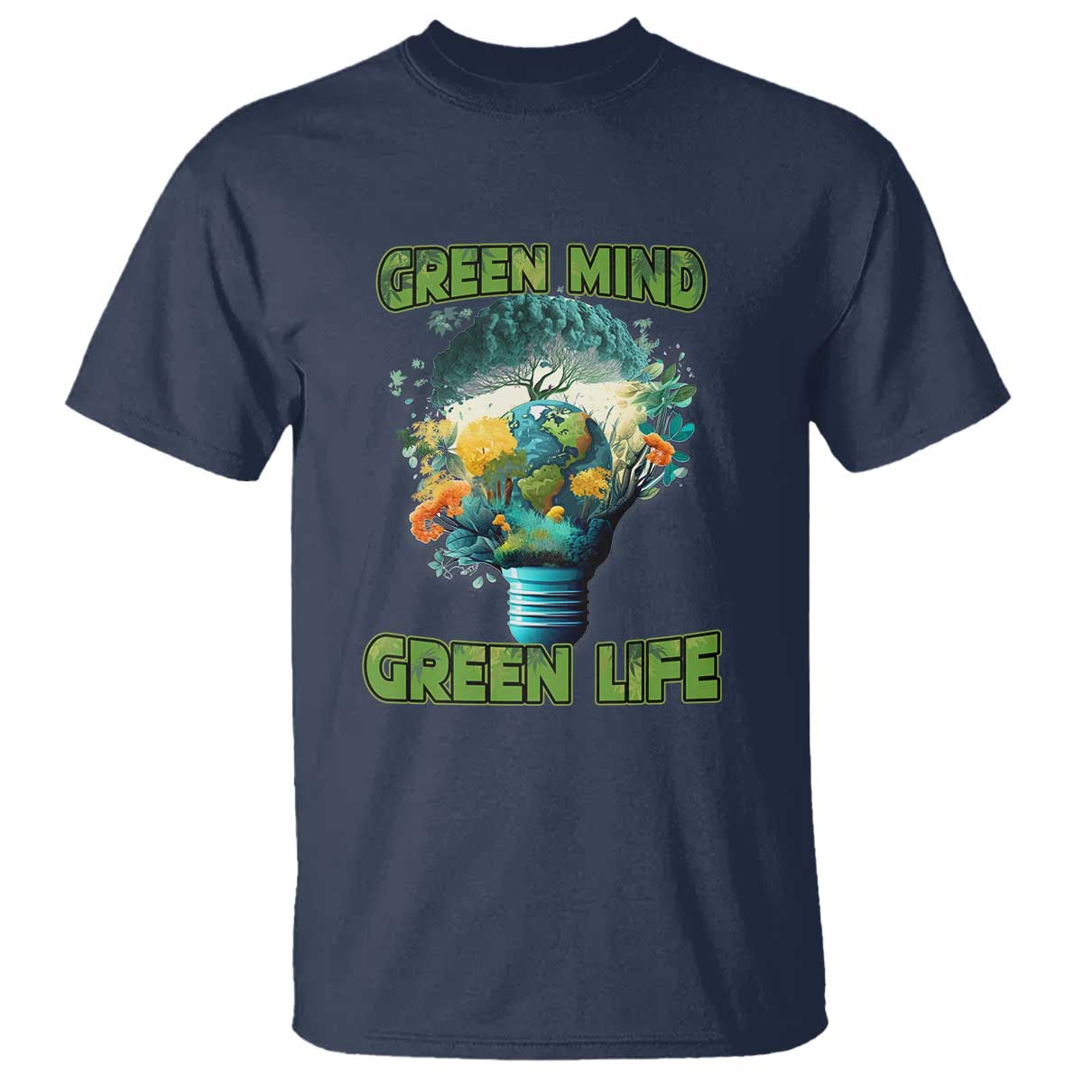 Earth Day T Shirt Earth Day Environmental Crisis Go Planet Go Green Earth TS02 Navy Printyourwear