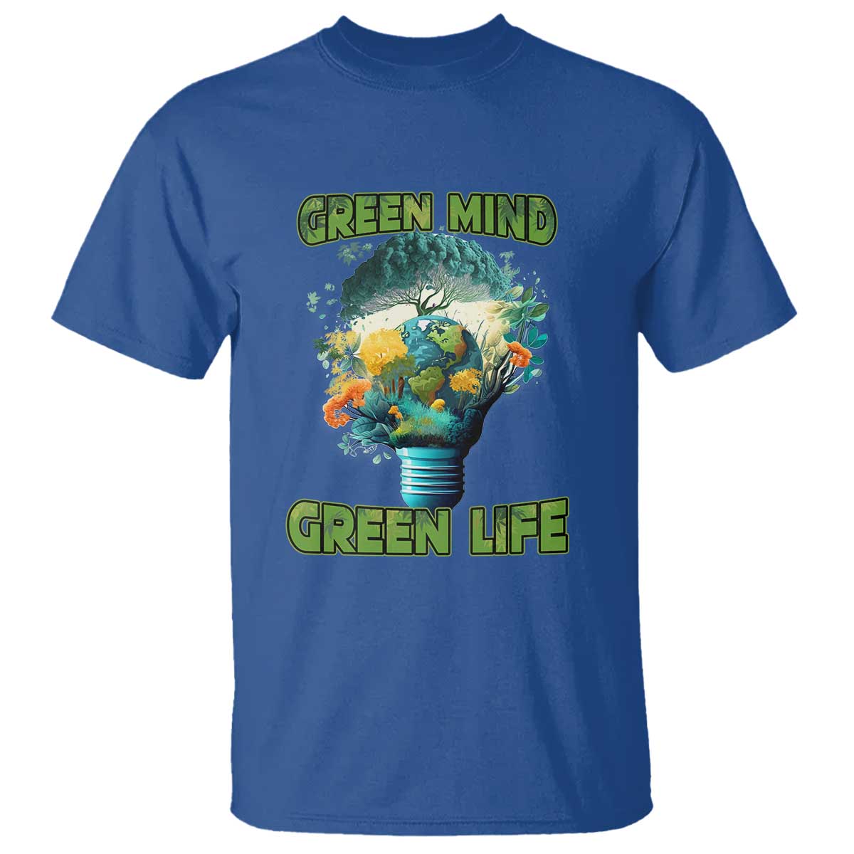 Earth Day T Shirt Earth Day Environmental Crisis Go Planet Go Green Earth TS02 Royal Blue Printyourwear