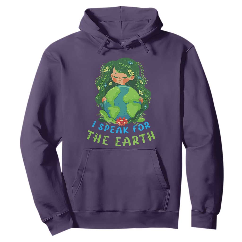 Earth Day Hoodie I Speak For The Earth Love Your Mother Go Green TS02 Purple Printyourwear