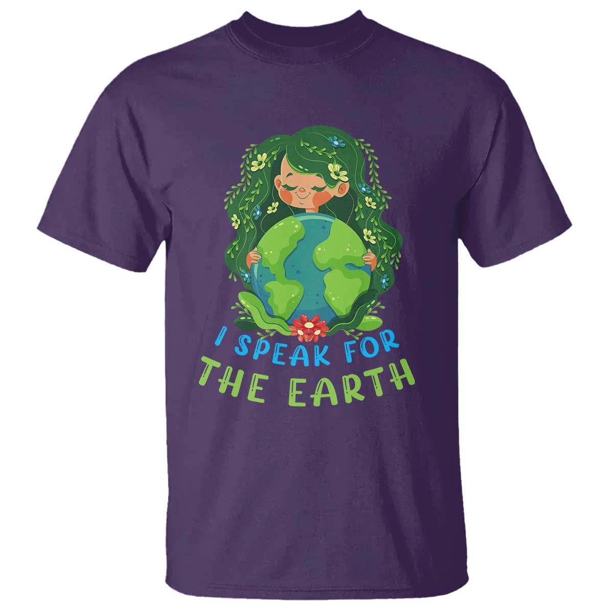 Earth Day T Shirt I Speak For The Earth Love Your Mother Go Green TS02 Purple Printyourwear