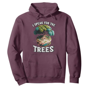 Earth Day Hoodie Speak For The Tree Love Your Mother Go Green TS02 Maroon Printyourwear