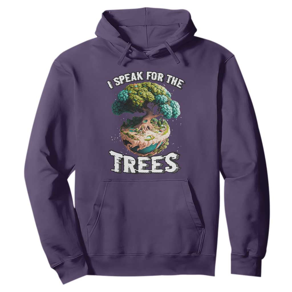 Earth Day Hoodie Speak For The Tree Love Your Mother Go Green TS02 Purple Printyourwear