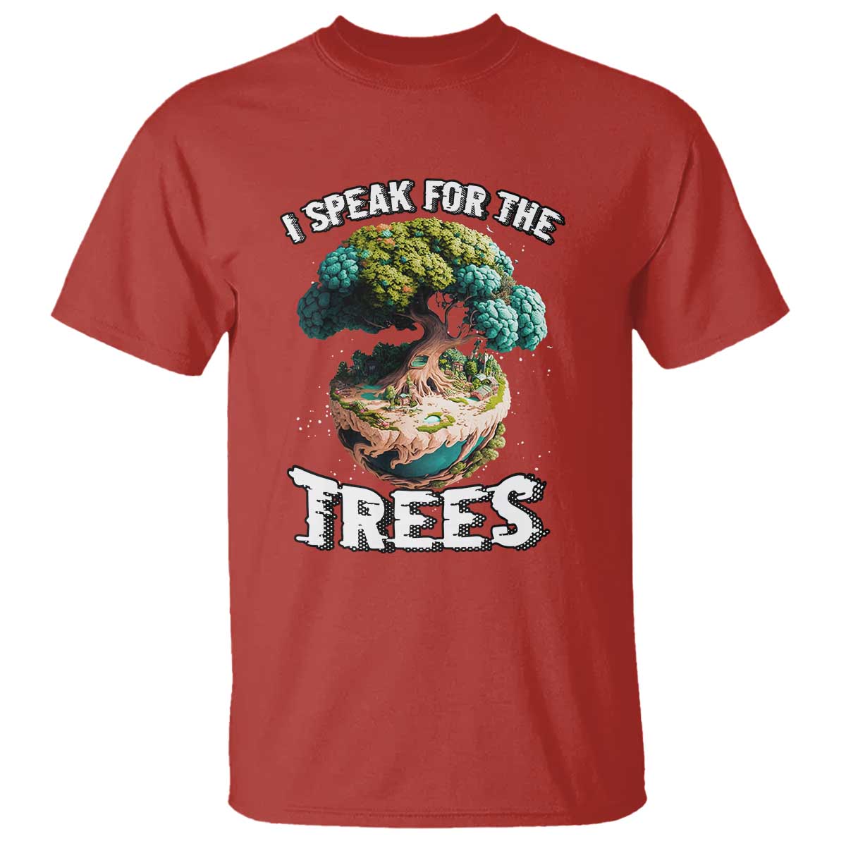 Earth Day T Shirt Speak For The Tree Love Your Mother Go Green TS02 Red Printyourwear