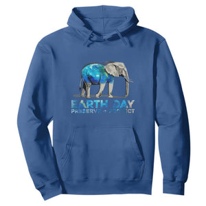 Earth Day Hoodie Animals Wildlife Elephant Conservation TS02 Royal Blue Printyourwear