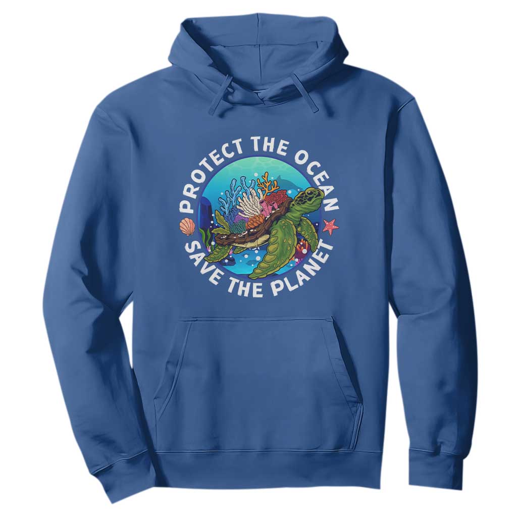 Ocean Day Hoodie Protect The Ocean Save The Planet Earth Day TS02 Royal Blue Printyourwear