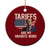 Tariffs Are My Favorite Word Ceramic Ornament Trump 2025 Patriotic American Flag Map Vintage TS02 1pc Red Print Your Wear