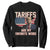 Tariffs Are My Favorite Word Sweatshirt Trump 2025 Patriotic American Flag Map Vintage TS02 Black Print Your Wear