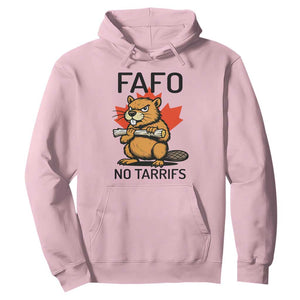 No Tariffs Canada Hoodie Never 51st State Canadian Beaver TS02 Light Pink Print Your Wear