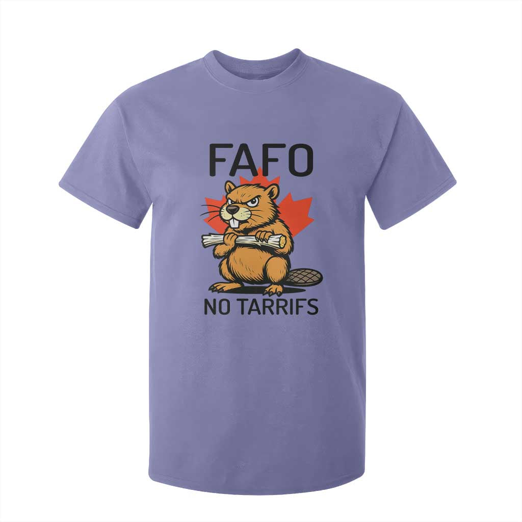No Tariffs Canada T Shirt For Kid Never 51st State Canadian Beaver TS02 Violet Print Your Wear