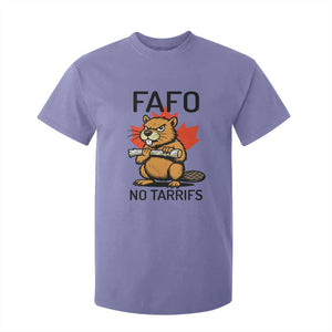 No Tariffs Canada T Shirt For Kid Never 51st State Canadian Beaver TS02 Violet Print Your Wear