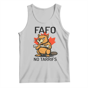 No Tariffs Canada Tank Top Never 51st State Canadian Beaver TS02 Ash Print Your Wear