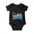 Funny Penguin Resist Baby Onesie Heard Island Flippers Up I Stand With Penguins TS02 Black Print Your Wear
