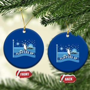 Funny Penguin Resist Ceramic Ornament Heard Island Flippers Up I Stand With Penguins TS02 1pc Blue Print Your Wear