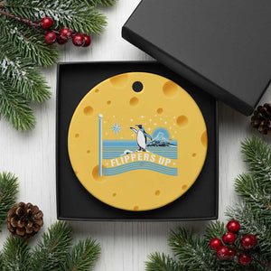 Funny Penguin Resist Ceramic Ornament Heard Island Flippers Up I Stand With Penguins TS02 1pc Yellow Cheese Print Your Wear