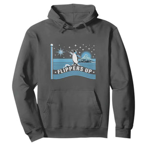 Funny Penguin Resist Hoodie Heard Island Flippers Up I Stand With Penguins TS02 Dark Heather Print Your Wear