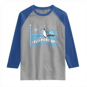 Funny Penguin Resist Raglan Shirt Heard Island Flippers Up I Stand With Penguins TS02 Sport Gray Royal Print Your Wear