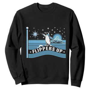 Funny Penguin Resist Sweatshirt Heard Island Flippers Up I Stand With Penguins TS02 Black Print Your Wear