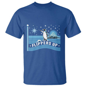 Funny Penguin Resist T Shirt Heard Island Flippers Up I Stand With Penguins TS02 Royal Blue Print Your Wear