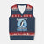 Funny Penguin Resist V-Neck Knit Sweater Vest Flippers Up I Stand With The Penguins TS02 Navy Red Print Your Wear