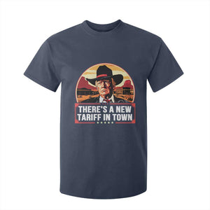 Trump Tariffs Cowboy T Shirt For Kid Theres A New Tariff In Town Western TS02 Navy Print Your Wear