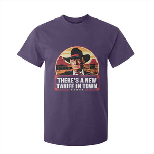 Trump Tariffs Cowboy T Shirt For Kid Theres A New Tariff In Town Western TS02 Purple Print Your Wear