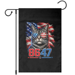 Cool 8647 Patriotic Cat Garden Flag American Flag Sunglasses Tabby Cat Political Satire TS02 Black Print Your Wear