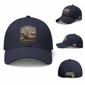 Viral Chonkers San Francisco Sea Lion Baseball Cap Retro Pier 39 Fisherman's Wharf Souvenir TS02 Baseball Cap Universal Fit Navy Print Your Wear