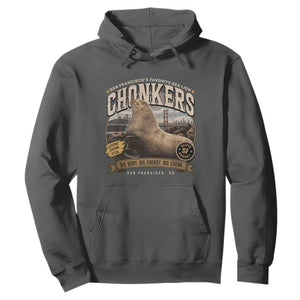 Viral Chonkers San Francisco Sea Lion Hoodie Retro Pier 39 Fisherman's Wharf Souvenir TS02 Dark Heather Print Your Wear