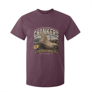 Viral Chonkers San Francisco Sea Lion T Shirt For Kid Retro Pier 39 Fisherman's Wharf Souvenir TS02 Maroon Print Your Wear