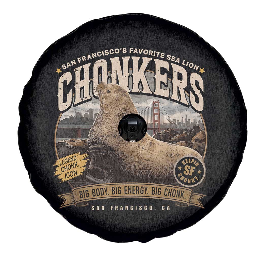 Viral Chonkers San Francisco Sea Lion Spare Tire Cover Retro Pier 39 Fisherman's Wharf Souvenir TS02 Print Your Wear