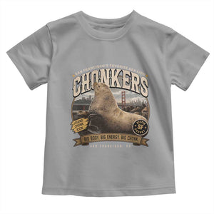 Viral Chonkers San Francisco Sea Lion Toddler T Shirt Retro Pier 39 Fisherman's Wharf Souvenir TS02 Sport Gray Print Your Wear