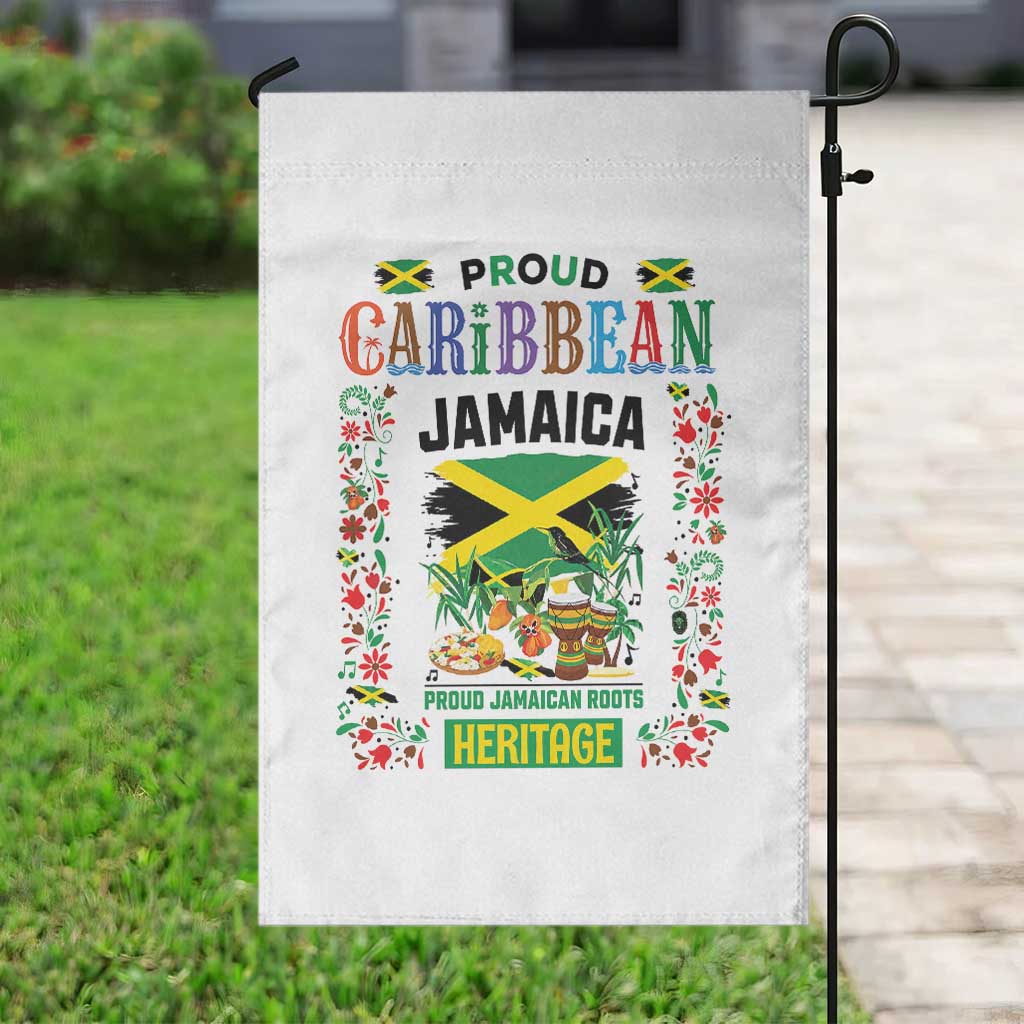 Proud Caribbean Jamaica Heritage Garden Flag Jamaican Roots and Island Culture TS02 Print Your Wear