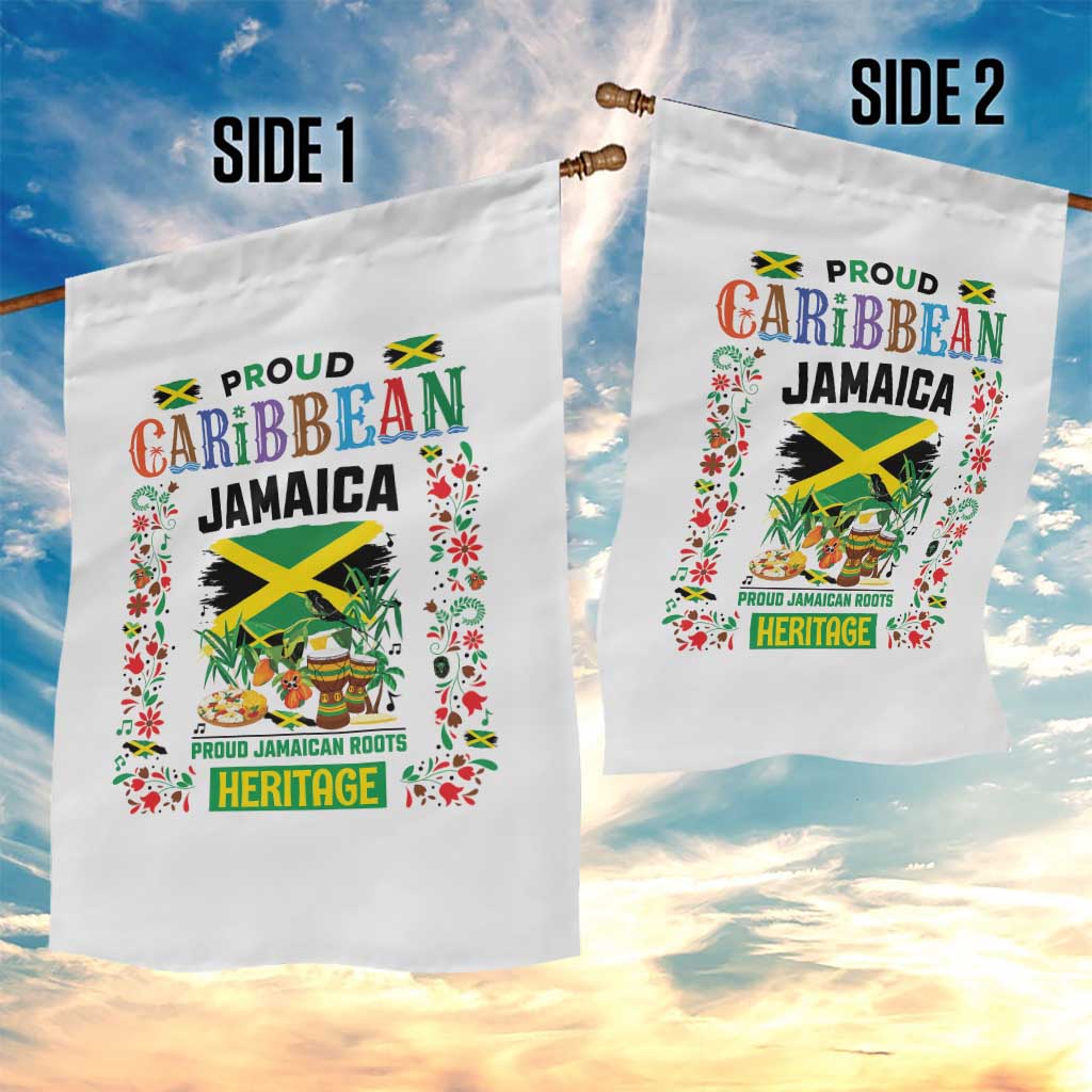 Proud Caribbean Jamaica Heritage Garden Flag Jamaican Roots and Island Culture TS02 Print Your Wear
