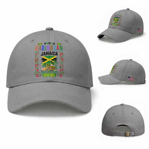 Proud Caribbean Jamaica Heritage Baseball Cap Jamaican Roots and Island Culture TS02 Baseball Cap Universal Fit Sport Gray Print Your Wear
