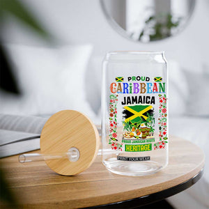 Proud Caribbean Jamaica Heritage Glass Can Jamaican Roots and Island Culture TS02 Print Your Wear