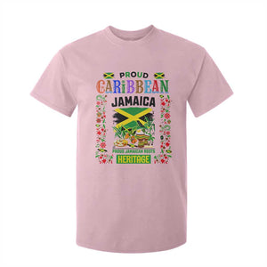 Proud Caribbean Jamaica Heritage T Shirt For Kid Jamaican Roots and Island Culture TS02 Light Pink Print Your Wear