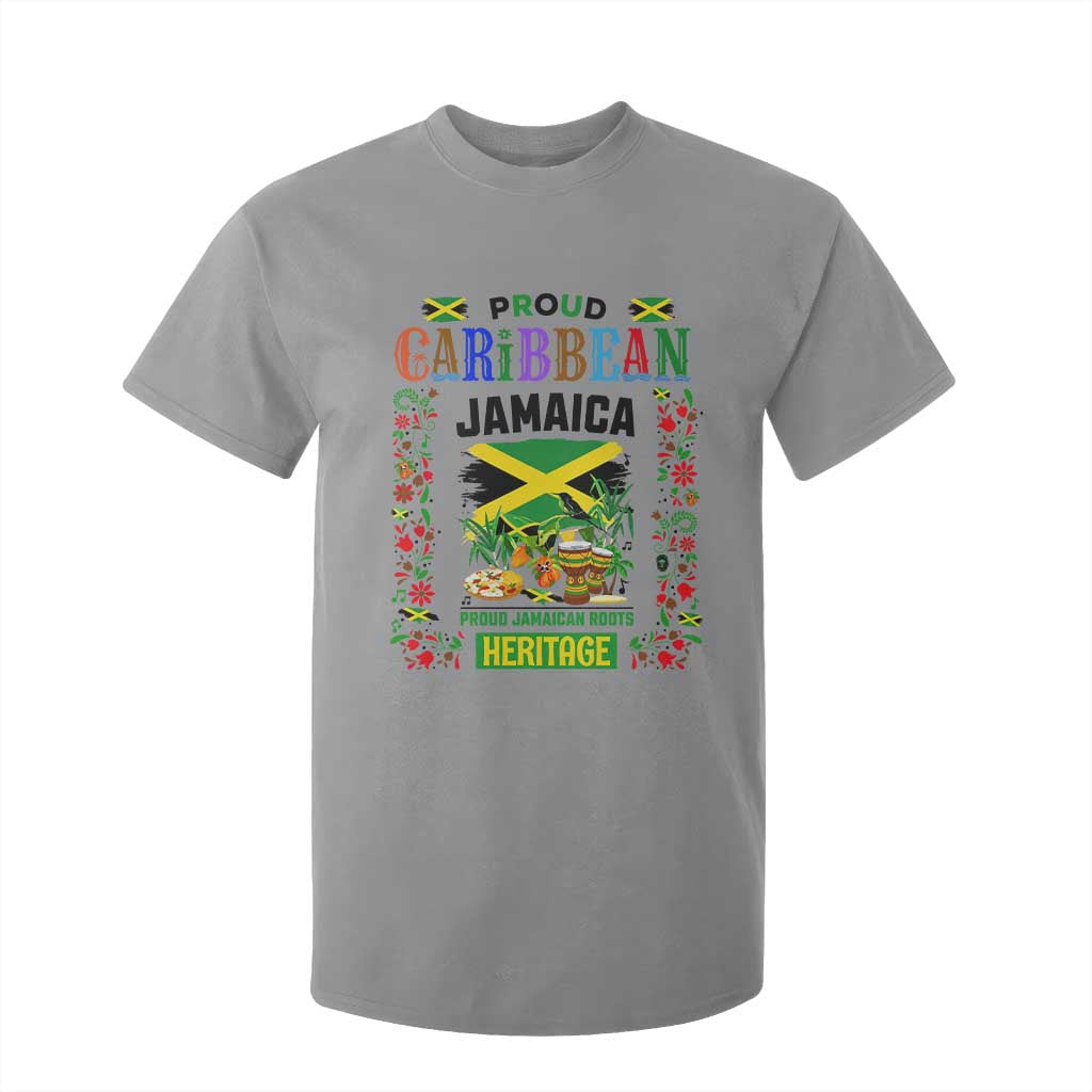 Proud Caribbean Jamaica Heritage T Shirt For Kid Jamaican Roots and Island Culture TS02 Sport Gray Print Your Wear
